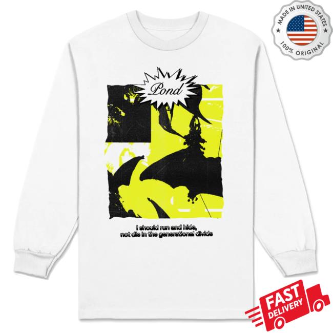 Official Pond Band Generational Divide / White Long Sleeve T-Shirt