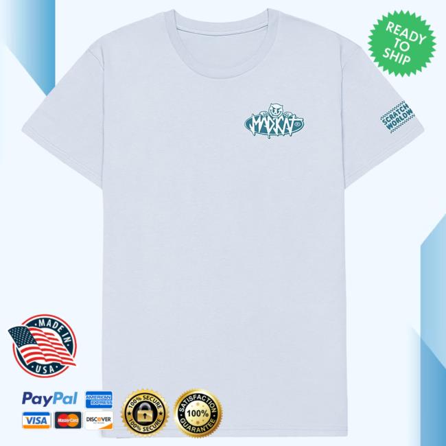Madkat Merch Store Worldtour New Tee Light Blue