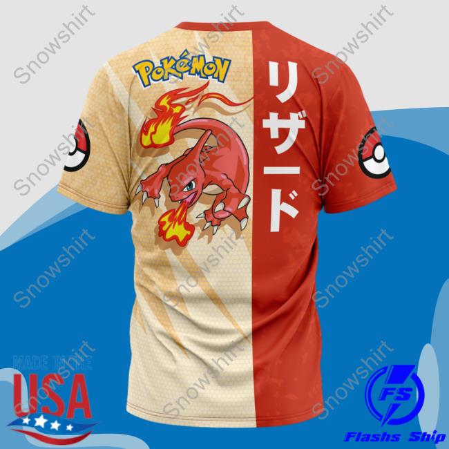Official Anime Ape Clothing Charmeleon Attack Pokemon Shirt 2023 Animeape Official Anime Ape Clothing Charmeleon Attack Pokemon New Shirt Animeape