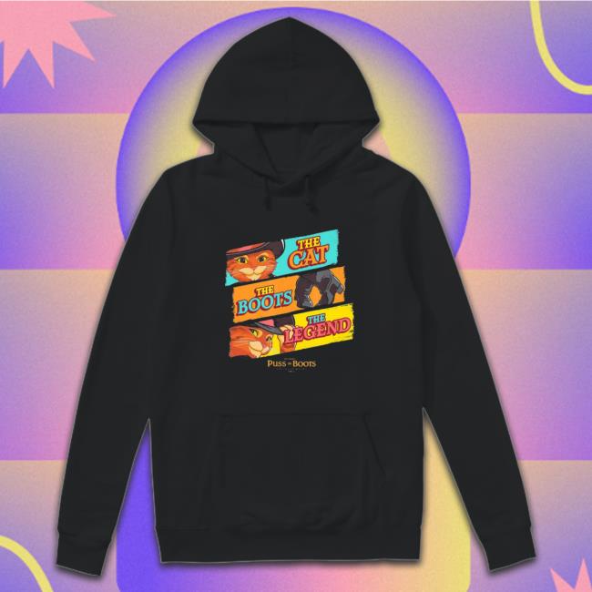 Dreamworks puss in boots the last wish logo panels T Shirt Dreamworks puss in boots the last wish logo panels Long Sleeve T Shirt