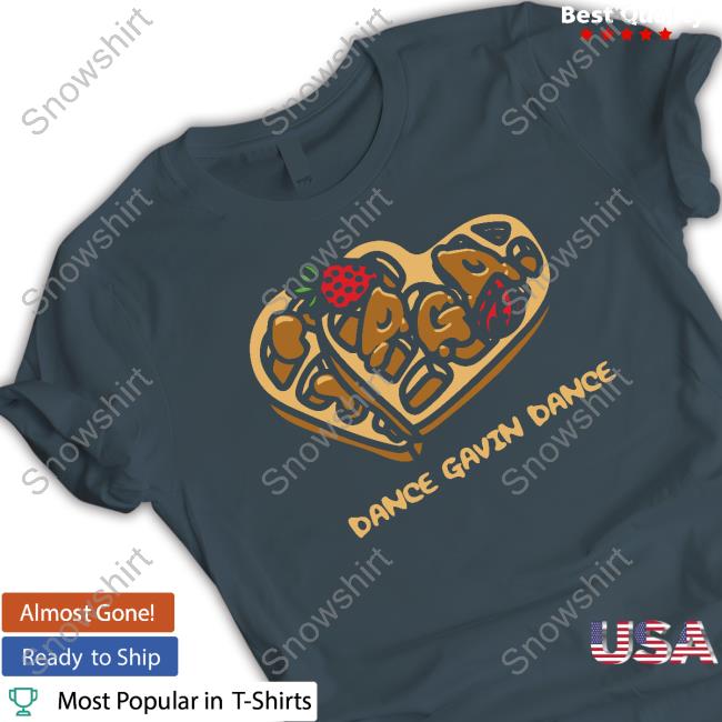 Official Dance Gavin Dance Merch Waffle Black Tee Shirt