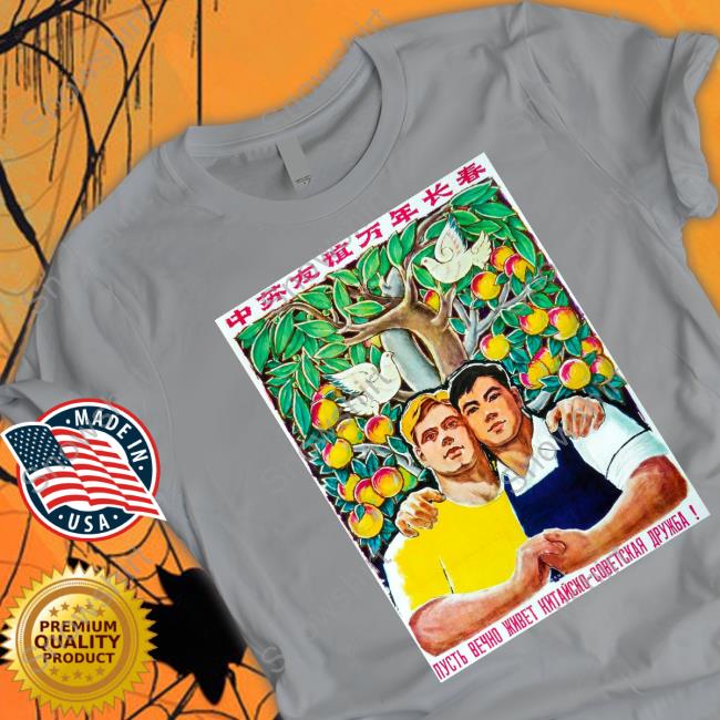 Soviet Visuals Stratonaut Shop Forever Friends Sino-Soviet Friendship T Shirts
