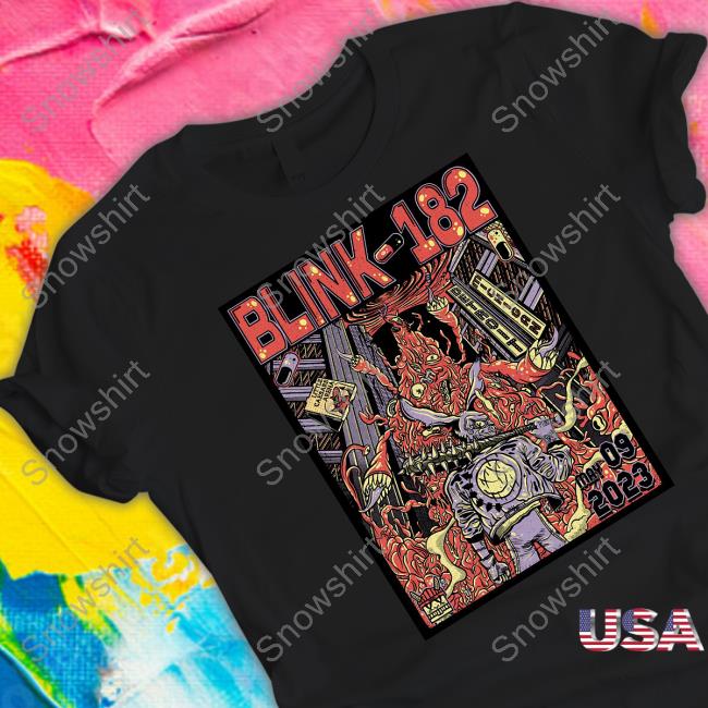 Blink-182 May 9 2023 Shirts Official Blink-182 May 9 2023 Detroit Event Poster By Cody Carpenter Shirt
