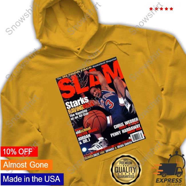 Jalen Brunson Wearing Slam Cover John Starks Raving Mad The Haunting Of An All Star T Shirt Jalen Brunson Slam Cover John Starks Raving Mad The Haunting Of An All Star Tee Shirt
