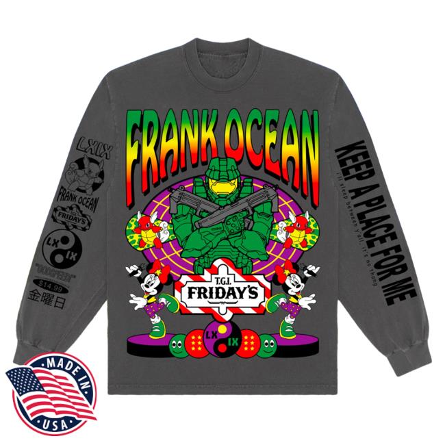 Brian Robert Jones Lxix Apparel Halocean Frank Ocean Tgi Friday's Hoodie Vintage Grey
