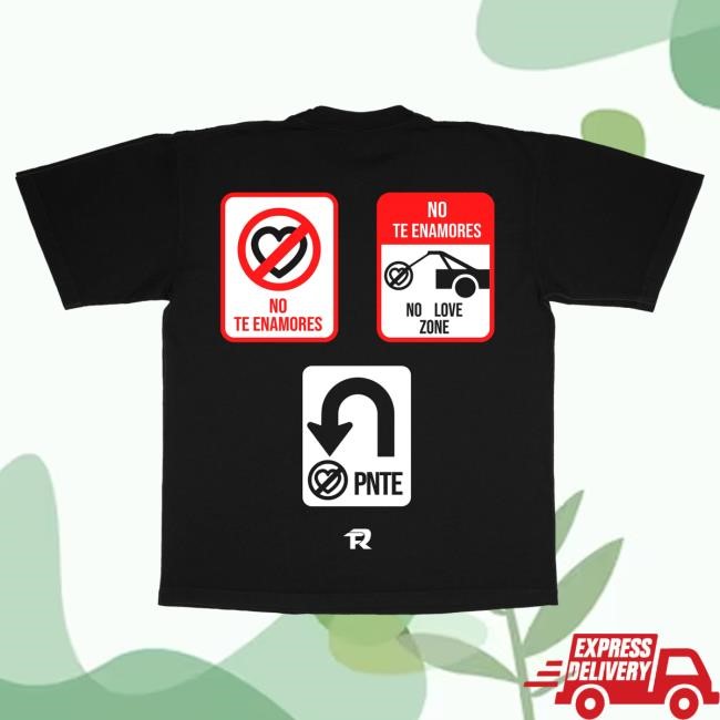 Official Fuerza Regida Merch Store No Love Zone - Black S/S T Shirt Fuerza Regida Clothing Shop FuerzaRegida