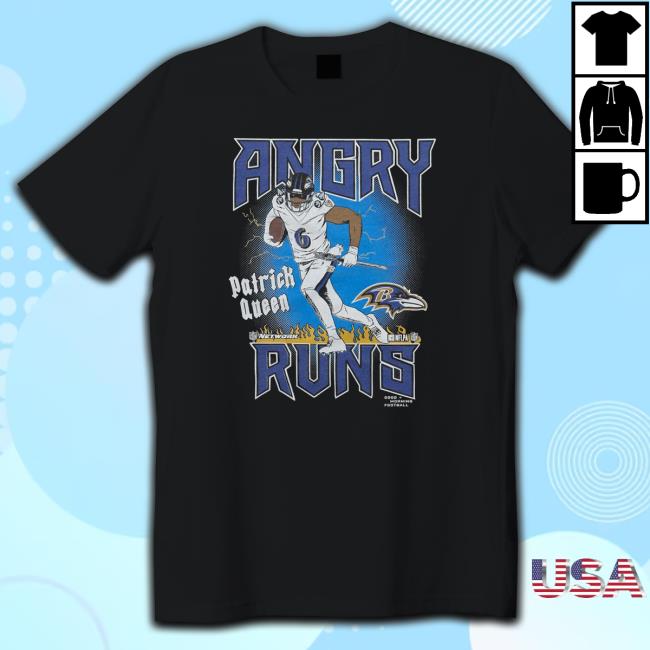 Official Homage Angry Runs Ravens Patrick Queen T Shirt Angry Runs Ravens Patrick Queen Hoodie
