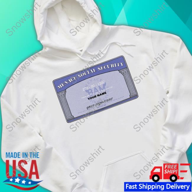 Official Customizable BAM White Social Security Shirt