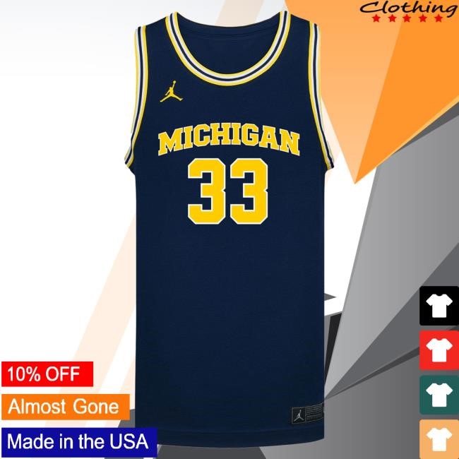 Michigan Wolverines #33 Te'Yala Delfosse Student Athlete Blue Women's Basketball Jersey Shirts | The M Den Official Merch Store Shop