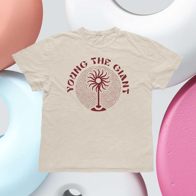 Official Young The Giant Store Shop Pinwheel Ivory S/s Shirt – Young the Giant