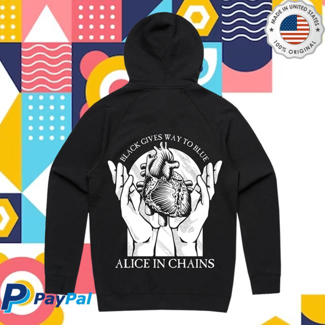 Official Alice In Chains Merch Store Black Gives Way To Blue Zip Up Hooded Sweatshirt Aliceinchains Alice In Chains Merch Store Black Gives Way To Blue Zip Up Hoody Aliceinchains