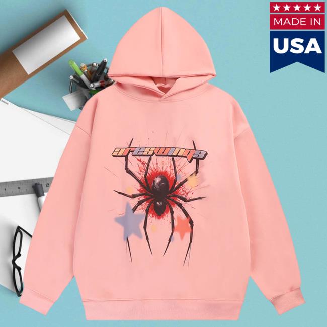 Official Lemandik Street Spider Hoodie With Star Pink