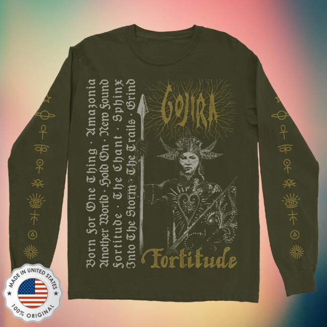 Official Roadrunner Records Gojira Merch Store Gojira Fortitude Tracklist Long Sleeve Tees RoadrunnerRecords