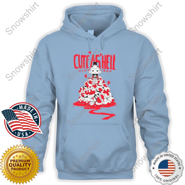 Official Cult Of The Lamb Cute As Hell Tee Official Devolver Digital Merch Cult Of The Lamb Cute As Hell Shirts