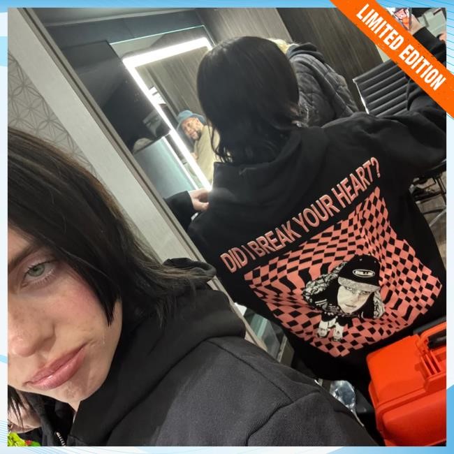 Official Billie Eilish Merch Store Billie Eilish Did I Break Your Heart? Zip Hoody