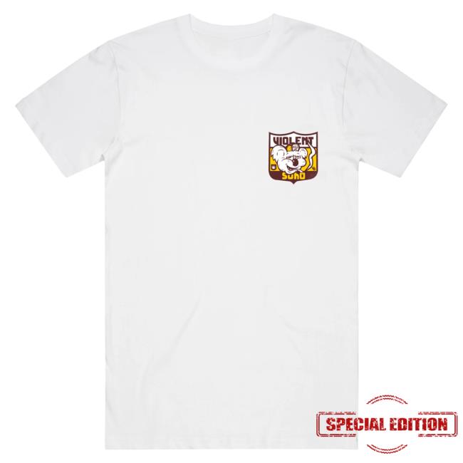 Official 24Hundred Violent Soho Brisbane Bears Tees White 24 Hundred