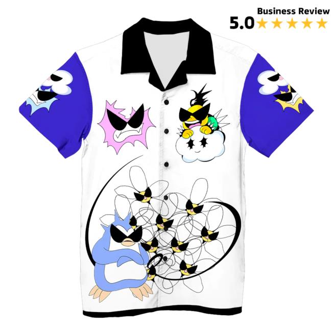 Official Vapor95 Clothing Store Crimewave Hawaiian Shirts Vapor 95