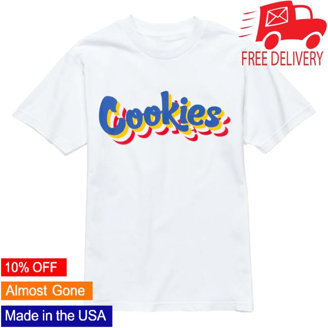 Official Cookies Merch Store Cookies Spring 2 Palisades T Shirt White/White Blue Apparel Clothing Shop Cookiessf