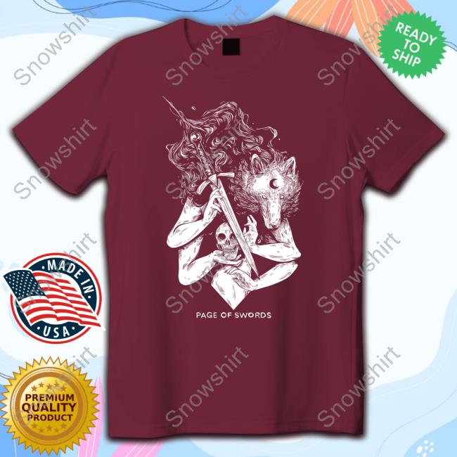 Wolf Skull Jack Page Of Swords T-Shirt Page Of Swords T-Shirt
