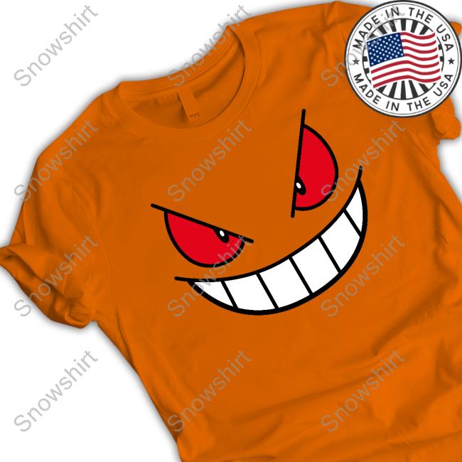 Official Pokémon Center Merch Gengar Big Face Tee Shirt Official Gengar Big Face Shirt