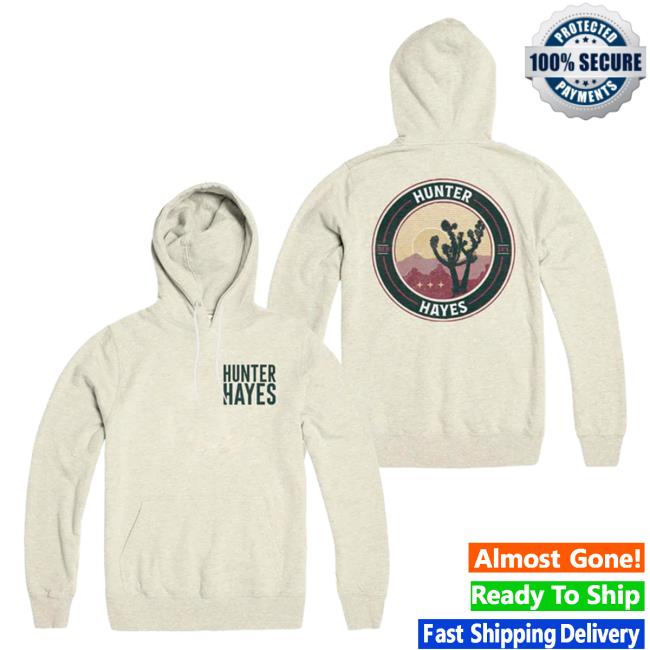 Official Hunter Hayes Store Hunterhayes Red Sky Badge Hoodies (Sand)
