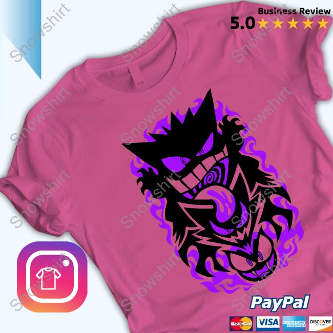 Gengar Evolution Pokemon Shirts Versiris Gastly Ghouls Shirts