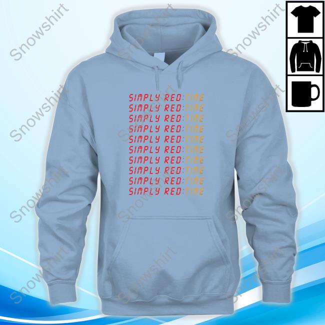 Official Simply Red Time Long Sleeve T Shirt Simply Red Merch Simply Red Time T Shirt