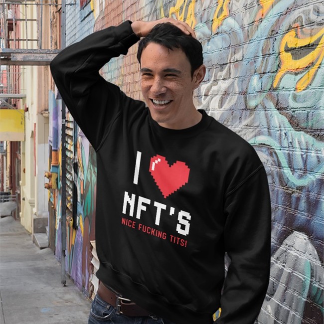 I Love Nft's Nice Fucking Tits Shirt Black