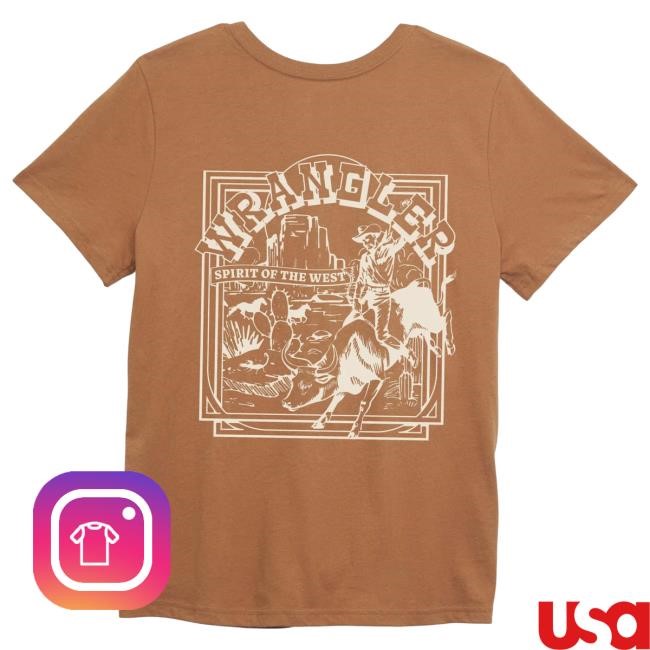 Official Marshalls Country Merch Clothing Wrangler Women's - Retro® Graphic Tee