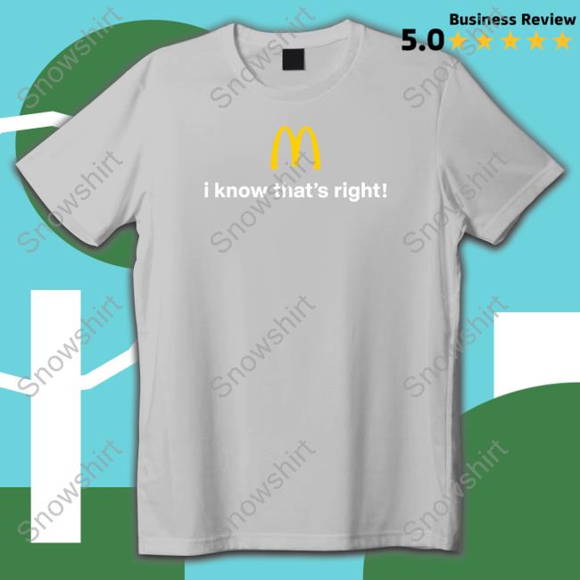 Official The Cardi B & Offset Meal Merch I Know That's Right Mcdonald's Tee