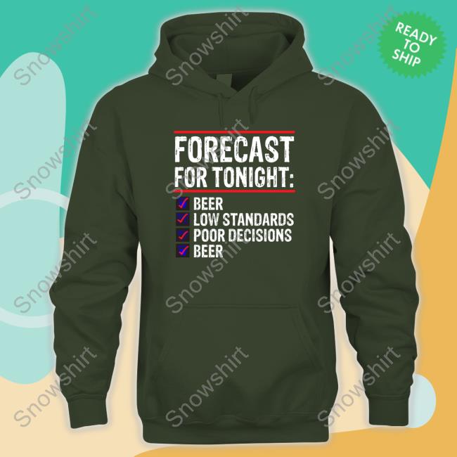 Forecast For Tonight Tee Forecast For Tonight Long Sleeve Tee Crambone