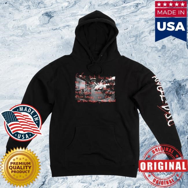 Thrasher Angel Dust Hoodie Black Old Skull Skateboards Collection