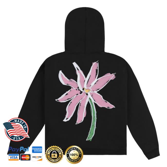 Official Rosalia Store Merch Llylm Pink Flower Hooded Sweatshirt Rosalia.Vt Official Rosalia Store Merch Llylm Pink Flower Crew neck Rosalia.Vt