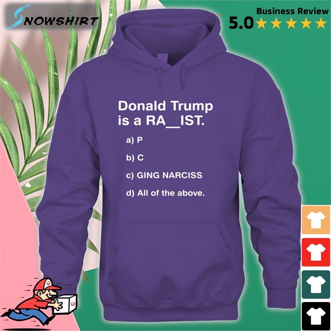 Donald Trump Is A Ra Ist Black Tee Shirts Bubba O'Riley DrunkenCrunker