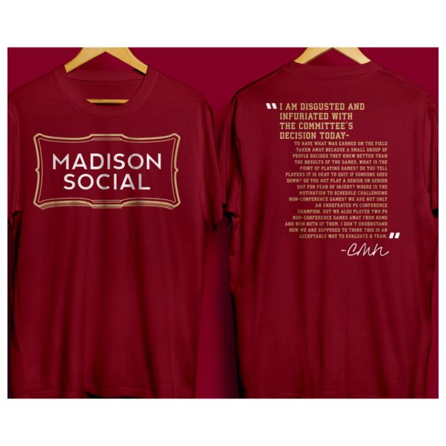 Madisonsocial Shop Merch CMN Disgusted Shirt New