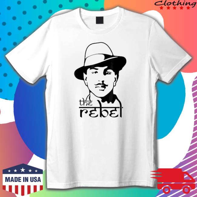 Official Design Bhagat Singh The Rebel Indian Freedom Fighter Hooded Sweatshirt Design Bhagat Singh The Rebel Indian Freedom Fighter Hoodies