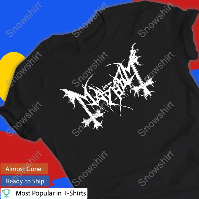 Official Mayhem World Tour White Essential Hooded Sweatshirt
