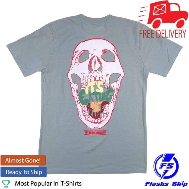 Official Any Means Necessary Clothing Eating Me Alive Shirt 2024 Seafoam Andromeda