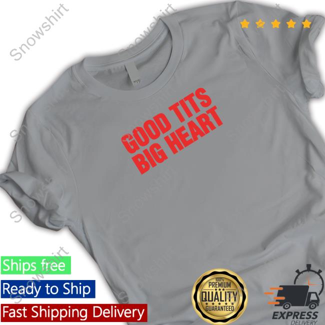 Renee Rapp Merch Good Tits Big Heart Snow Hard Feelings Tour Long Sleeved T Shirt Renee Rapp Merch Good Tits Big Heart T-Shirt