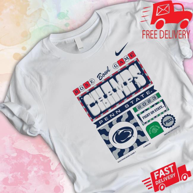 Penn State Nittany Lions 2023 Rose Bowl Champions Locker Room Shirt Official Penn State Nittany Lions 2023 Rose Bowl Champions Locker Room Shirt