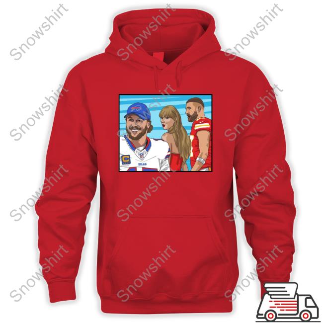 Carlcordesart Distracted Girlfriend Taylor Swift Buffalo Bills And Kansas City Chiefs Travis Kelce T-Shirt