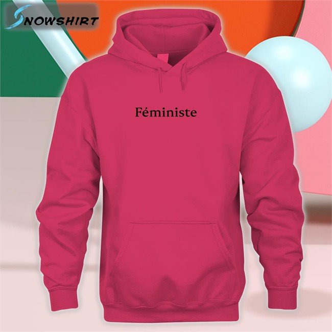 Big Nenz Féministe Hoodie Shirt Pink