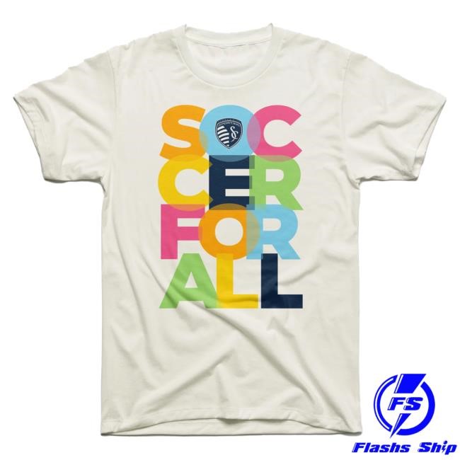 Official Charlie Hustle Sporting KC Soccer For All New Shirt