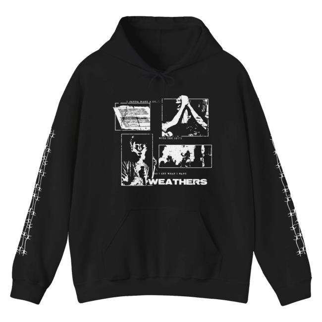 Official Sumerian Records Merch Store Weathers Where Do I Sign Pull Over Hoodie in black
