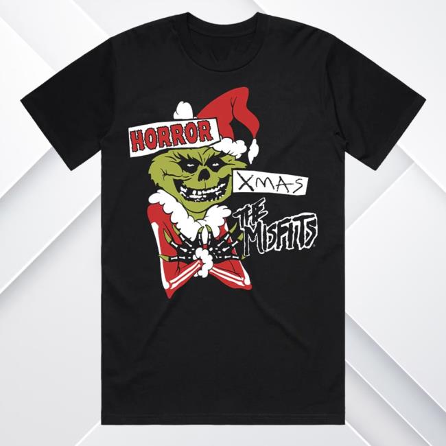Official Misfits Merch Misfits Horror Xmas Tee Shirt