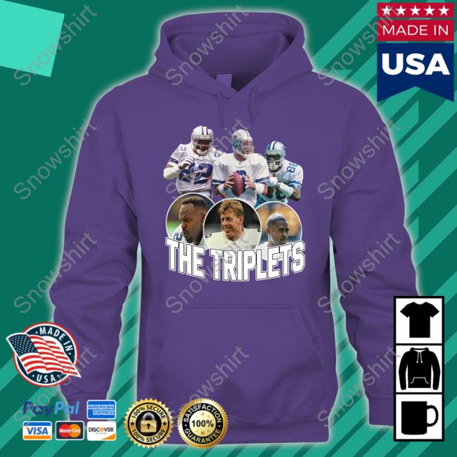 The Triplets Emmitt Smith Troy Aikman & Michael Irvin Sweatshirt
