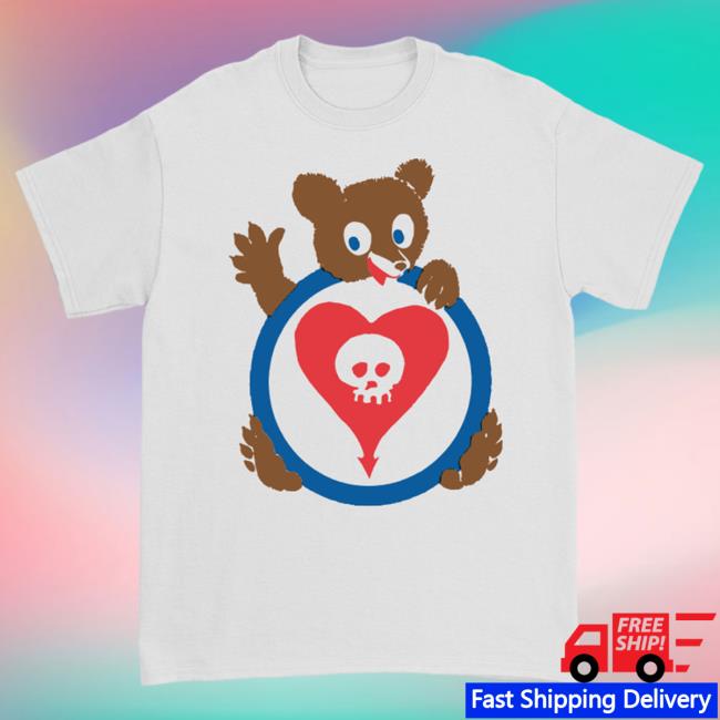 Official Kings Road Merch Store Alkaline Trio Bear Heartskull New Shirt (White) AlkalineTrio Kings Road Shop