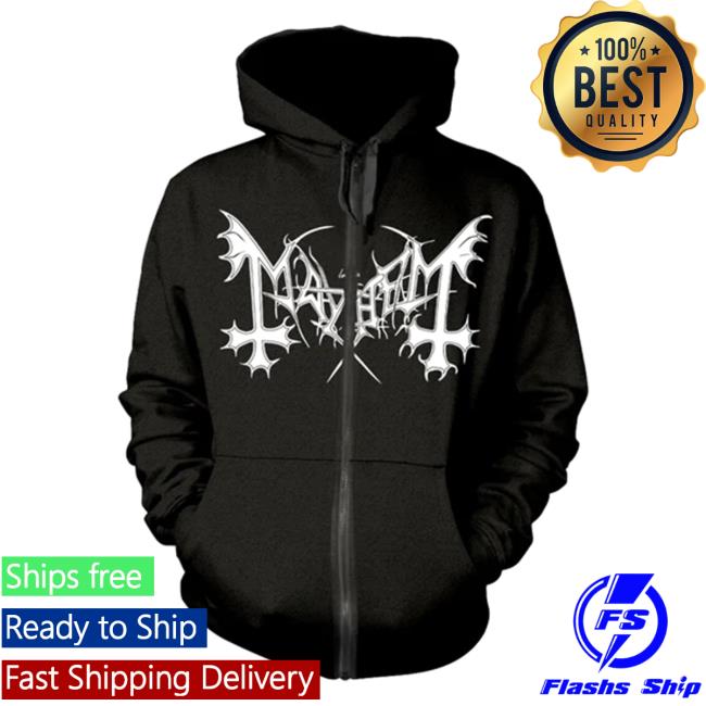 Official Night Shift Store Shop Mayhem - De Mysteriis Dom Sathanas Zip Up Hood Nightshift Merch