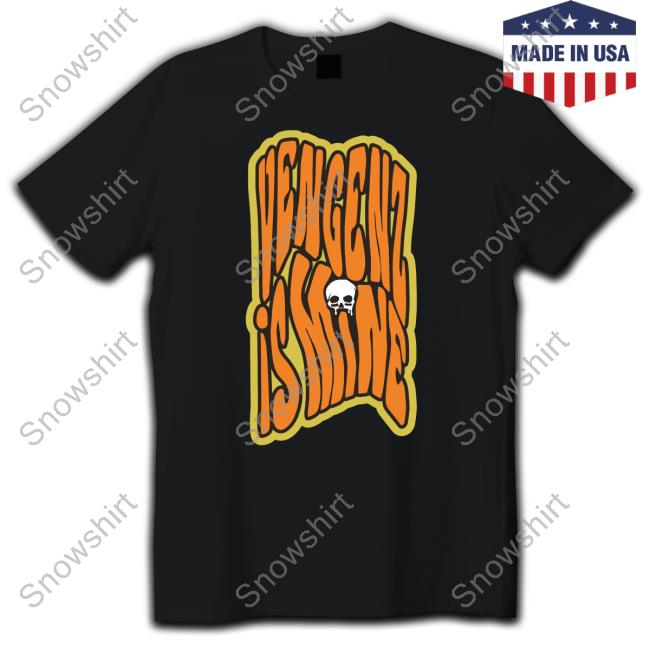 Vengeance University Merch Vengenz Is Mine Microdosed Black T Shirt
