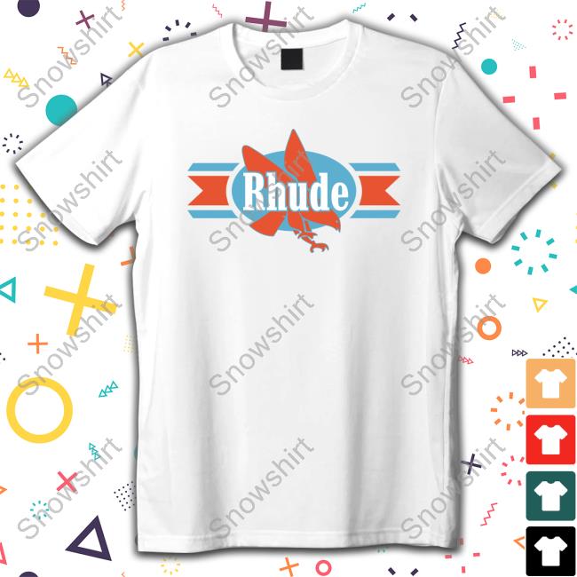 Rhude White Chevron Eagle T Shirt